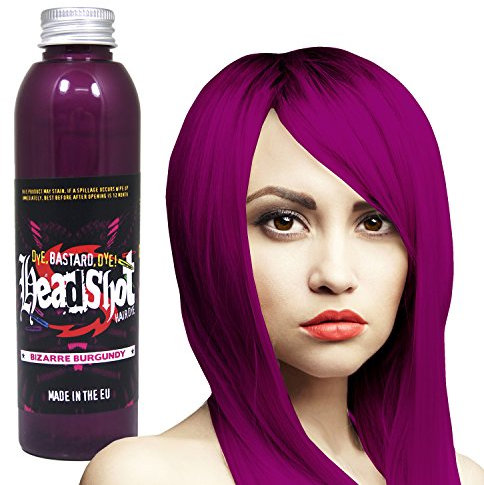 Burgunde Haarfarbe Headshot Bizarre Burgundy, Semi-permanente Haartönung 150 ml