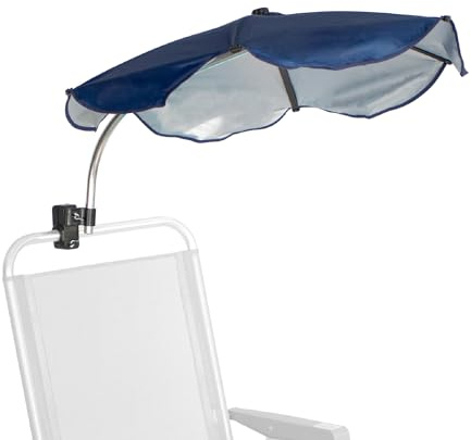 Sombrilla Silla Playa Forma Abanico, Proteccion Uv 50, Ajustable, Materiales De Calidad, Tubo De Aluminio, Varillas Resistentes Al Viento, Sombra Portatil, Facil De Transportar