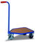 Griffroller mit Boden RAL5010 Enzianblau Magazinwagen Plattformwagen