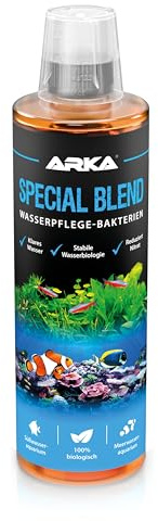 Cleaning Bacteria Aquarium 473 ml - Special Blend Water Care Culture | for freshwater and saltwater, stable water biology, clear water, removes odours, breaks down waste, reduces nitrate