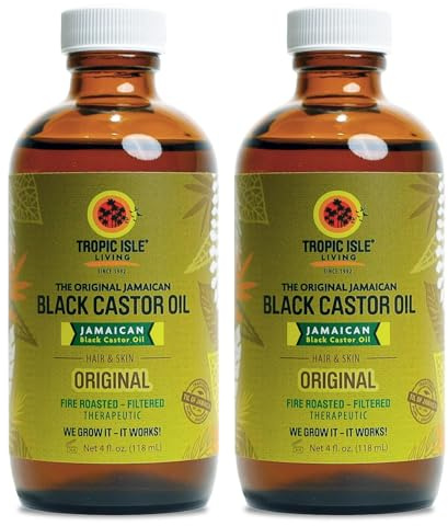 Jamaican Black Castor Oil 118ml 'Pack of 2' by Tropic Isle Living