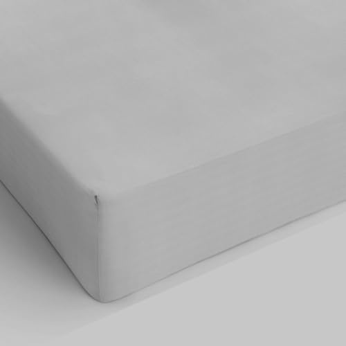 Lenzuolo Sotto MAX COLOR con Angoli Elasticizzati da 25 cm Letto Matrimoniale 170x200 cm, 100% Cotone Made in Italy - Tinta Unita GRIGIO CHIARO