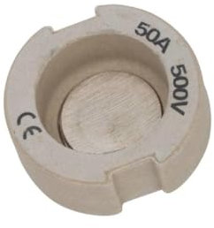 Mersen D-Schraub-Paßeinsatz 01658.050000 D III, 50A Weiss D-Schraub-Passeinsatz 4086500009046