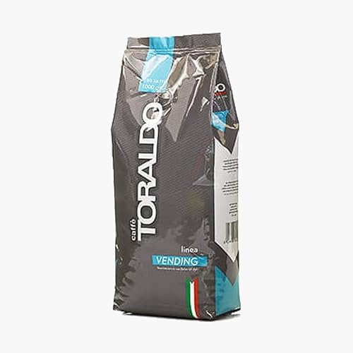 CAFFÈ TORALDO | Caffe in Grani | Caffè in Chicchi Selezionati | Tostato e Torrefatto in Italia | Eccellenza del Caffè Napoletano | (1 Kg, Miscela Blu)