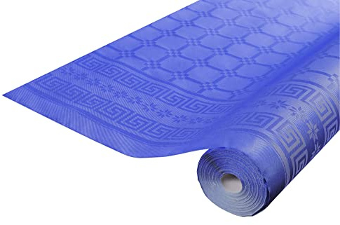 Pro Nappe - Cod. R482519I - Tovaglia a rotolo in carta damascata 1,18 x 25 Mt - 83 coperti - Carta dal motivo universale, offre eleganza e sobrietà - Colore blu scuro