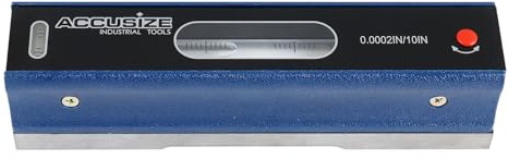 Accusize Industrial Tools 8'' Master Precision Level in Fitted Box, Accuracy: 0.0002''/10'', S908-C685