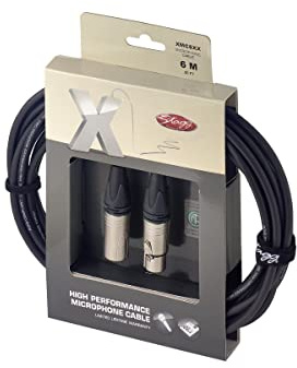 Stagg 25018669 Mikrofon-Kabel (6 m, XLRF-XLR m)
