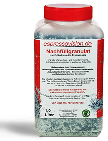 1 litre de granulés de rechargement (700 g) - pour tous les systèmes de filtre pour carafe ou réservoir