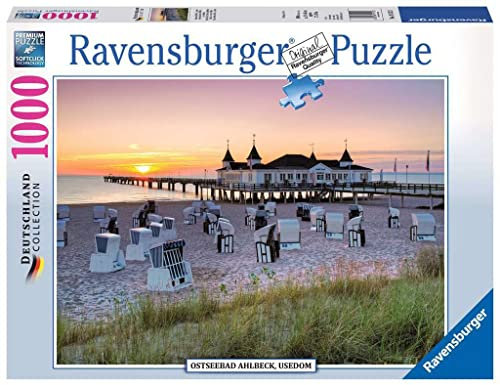 Ravensburger Puzzle 19112 - Ostseebad Ahlbeck, Usedom - 1000 Teile Puzzle für Erwachsene und Kinder ab 14 Jahren, Puzzle mit Strand-Motiv