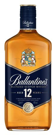 Ballantine's 12 Blended Scotch Whisky – 12 Jahre alter schottischer Blend – Aus milden Malt und Grain Whiskys – Mit Honig-, Fruchtaromen und Gewürznoten – 1 x 0,7 l | 700 ml ( 1er Pack)