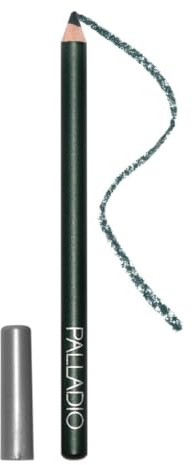 Palladio Wooden Eyeliner Pencil, Thin Pencil Shape, Easy Application, Firm yet Smooth Formula, Perfectly Outlined Eyes, Contour and Line, Long Lasting, Rich Pigment, Dark Green