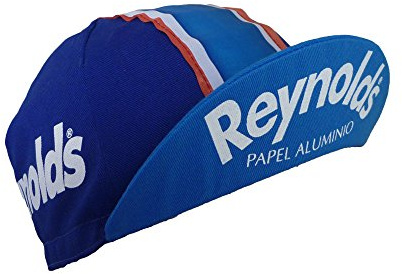 APIS Reynolds - Gorra para Bicicleta, diseño Retro, Color Azul