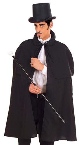 W WIDMANN MILANO Party Fashion - Kostüm Detektiv, Umhang mit Pelerine, Spion, Cape, Mottoparty, Karneval