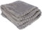 Gözze - Kuschelweicher Kissenbezug in Cord Optik, 2er Set, 50 x 50 cm - Silber
