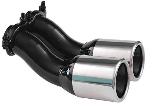 S SUMEX Cola de Escape Doble Salida para Grupo VAG TDI – Embellecedor Escape Acero Inoxidable, Diámetro 48,4 mm, Diseño Deportivo