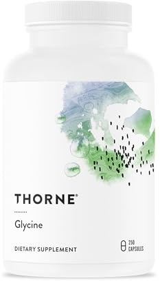 Thorne Glycine - Acide Aminé pour la Relaxation, la Détoxification et la Fonction Musculaire - 250 Capsules