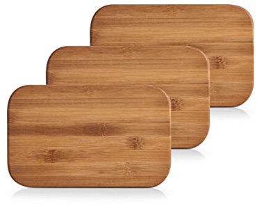 Zeller 25260 Set de 3 planches à découper 22 x 14 x 0,8 cm (Bambou)