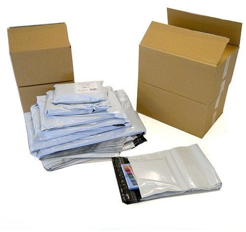 100 Stück Weisse Coex Folienversandtaschen 350 x 450 mm