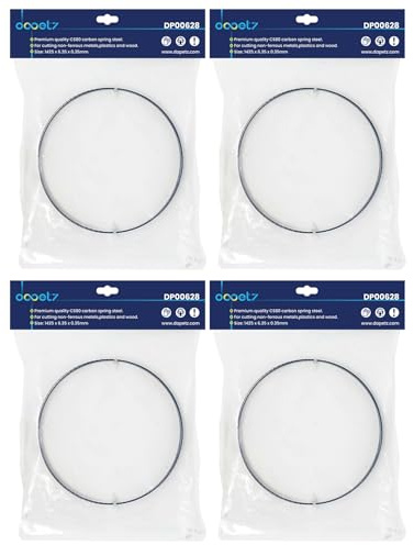 Dapetz ® Bandsaw Blades Premium Quality 1425mm 56 Inch 6.35mm Width 10 TPI 1/4 for Cutting Wood, Metal Plastic, Acrylic PVC Foam Carbon & Steel