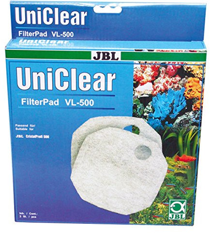 JBL 62202 Wattevlies-Zuschnitt für Aquarienfilter CristalProfi500, 2 x FilterPad VL