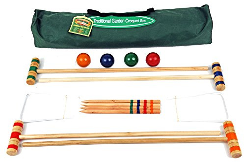 Traditional Garden Games- Ensemble de Croquet, 5060028380046, Petit