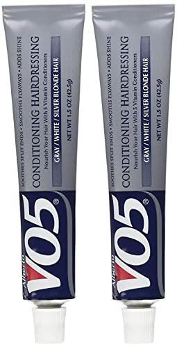Alberto VO5 Conditioning Hairdressing for Gray, White, Silver Blonde Hair, 1.5 oz (Pack of 2)