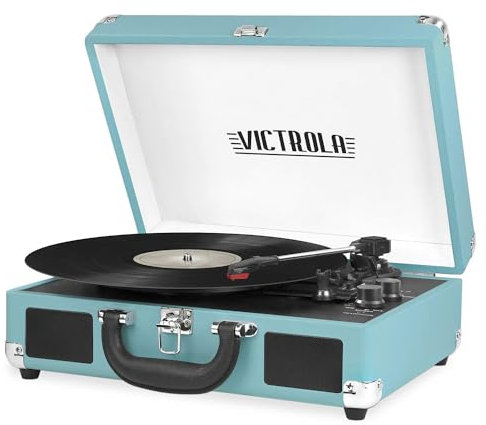 Victrola VSC-550BT-TQ - Tocadiscos Bluetooth para Maleta (3 velocidades)