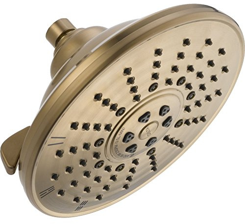 Delta 3-Spray Touch Clean Shower Head, Champagne Bronze 52680-CZ