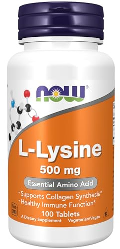 Now Foods L-Lysine 500mg Standard - 100 tabletas