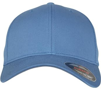 Flexfit unisex - vuxen Basebollkeps 6277-flexfit Wooly Combed | 98 % bomull 2 % PU spandex, mellanprofil, Permacurv visir, svart undervisor