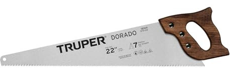Truper STD-22, Serrucho, mango madera, 22, 7 DPP, dorado