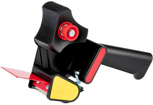 Scotch Handabroller H-180 für Verpackungsklebeband, 50 mm x 66 m, schwarz/rot (1-er Pack)