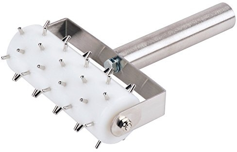Update International RD-5 Stainless Steel Pizza Roller Docker, 8-Inch, silver