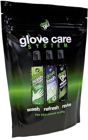 gloveglu Glove Glue Glove Care System Torwarthandschuhe, 120 ml, 3 Stück, 900333, Mehrfarbig, Einheitsgröße