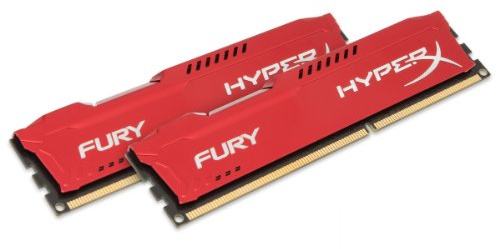 HyperX HX318C10FRK2/16 FURY Red, 16 GB, 1866 MHz DDR3 CL10 DIMM (Kit of 2)