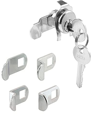 Prime-Line S 4140 Mailbox Lock – Replacement, Multipurpose Mailbox Lock for Several Brands – ILCO 1003M Keyway, Opens Counter-Clockwise with 90º Rotation, Nickel Finish (1 Set)