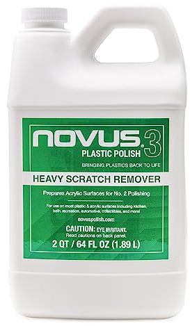 NOVUS 7082 | Heavy Scratch Remover #3 | 64 Ounce Bottle