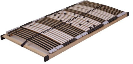 DaMi T200 7-Zonen Lattenrost 90x200cm, fertig montiert, Made in Germany, 42 Federholzleisten, verstellbar 6 Härtegrade, Buche Massivholz, Schulter- und Beckenkomfortzone, Lattenrosten Betten