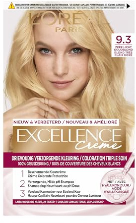 L?Oréal Paris Excellence Cream Cream Crèmekleuring 9.3 Zeer Light Goudblond