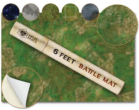 Wargaming Battle Mat, 48x72 - Terrain for Warhammer 40K, Dungeons and Dragons, Tabletop RPG, Miniatures & Strategy Games - Durable Vinyl Map