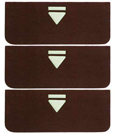 3 Pz Tappetino Per Scale Di Casa Guide Per Gradini Tappeto Per Scale Antiscivolo Guardie Delle Scale Tappetini Per Gradini Scalini Non Di Legno Vasca Poliestere (poliestere)