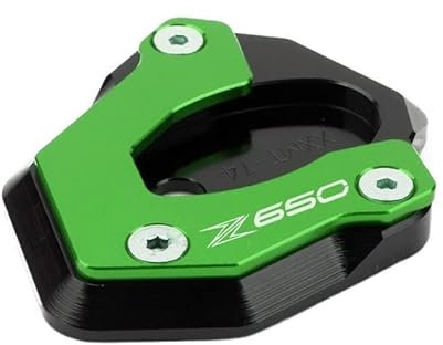 SeitenstäNder Verbreiterung Fit -Verwendung for Kawasaki Z650 Z900 Z900RS Z 650 900 2017 2018 2019 2020 2021 2022 CNC Kickstand Sidestand Stand Extension Enlarger Pad Motorrad SeitenstäNder Unterlage