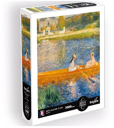 Sentosphère - Puzzle 1000 pièces - Puzzle Adultes - Œuvre d'art - La Yole - Pierre Auguste Renoir - Impression en 7 Couleurs – Toucher Soyeux – Qualité Premium - Boite écologique - Made in France
