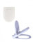 Family Toilet seat、Toilet seat with Child seat Built in、Potty Training Toilet seat、Quick Release、Adjustable Hinge、 Anti Slip and Antibacterial U/D Shaped Toilet lid、 White