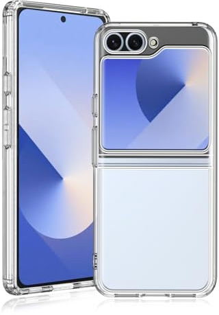 Agedate Custodia per Samsung Galaxy Z Flip 6 Custodia Ultra Sottile Trasparente Cover per Samsung Flip 6 Morbido Silicone Anti Ingiallimento Protezione Slim Antiurto Antigraffio Galaxy Z Flip 6 Case