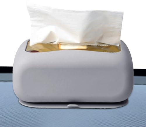 Silicone Tissue Holder Refillable Rectangle Tissue Dispenser Organizer