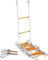 OYYMTE Escalera de Emergencia residencial de 2 a 6 Pisos Escalera de Cuerda Escalera de Nailon con Ganchos, despliegue rápido, fácil de Usar(3m)