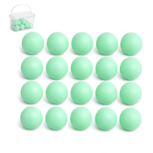 Confezione da 20 palline da ping pong che si illuminano al buio, 40 mm, durevoli e di qualità professionale, per giochi al chiuso e all'aperto, allenamento, feste, famiglia, uso scolastico, ideali per