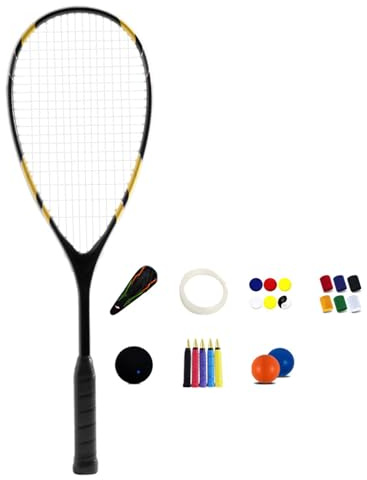 Obotsnoi Light Weight Training Squash Racquet Shock Absorption Beginner Squash Racket Sports Equipment For Men And Women With Comfortable Grip & Shock Absorption