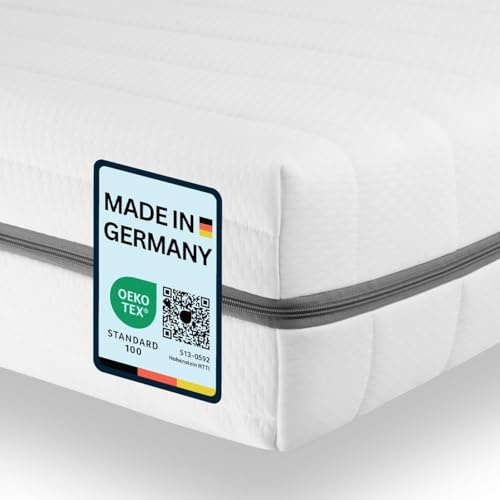Sleepneo Matratze 80x190 - Höhe 15cm, Duo Härtegrad H2 H3-7-Zonen Kaltschaummatratze - Bequem, hygienisch, atmungsaktiv